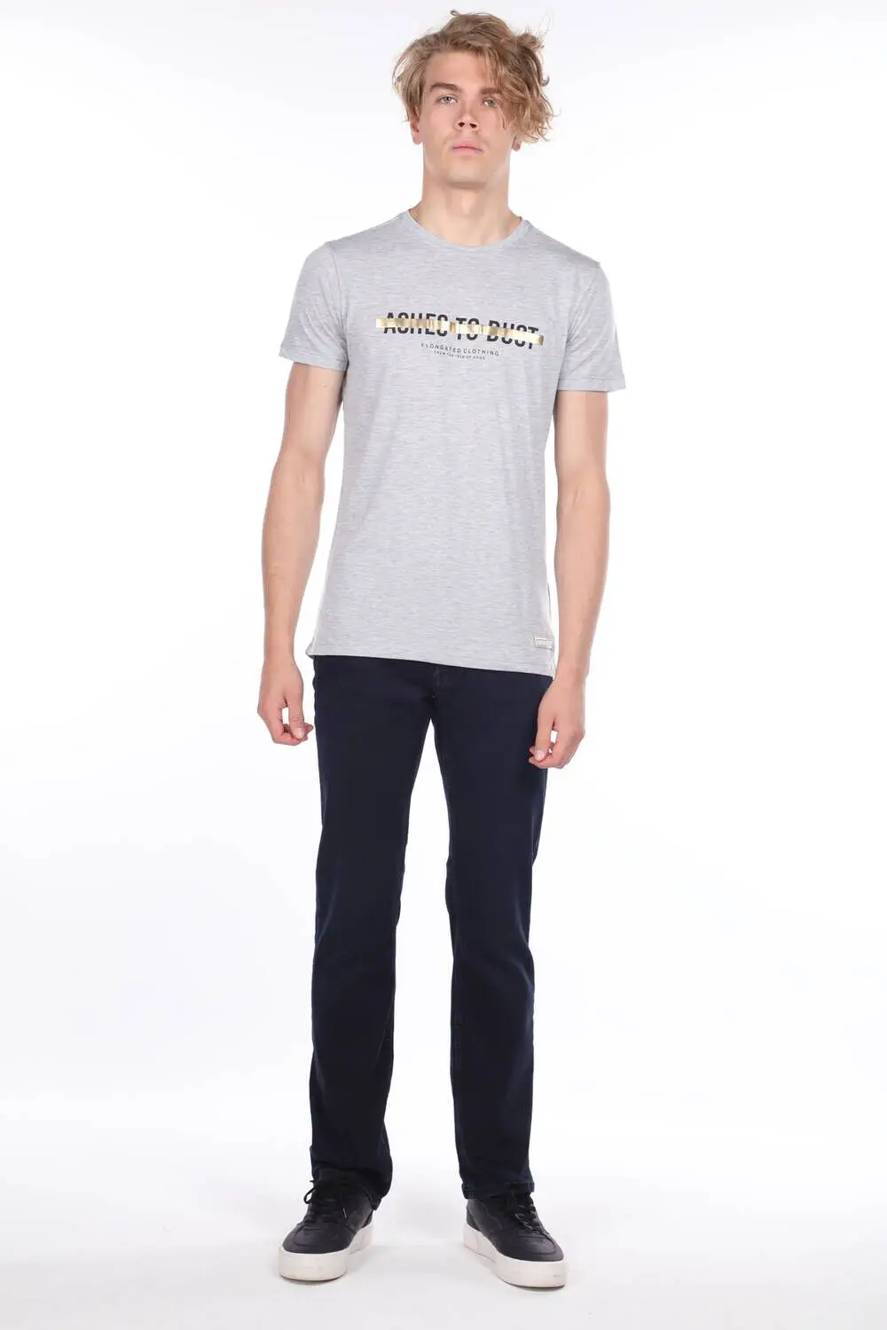 

Comfort Navy Blue Straight Cut Jean Mens Trousers