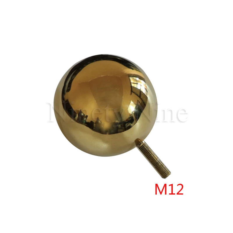M12 2 шт./лот, Золотая мебель, Телевизор, шкаф, диван, ноги, золотой шар, ноги для дивана, круглый металлический полый шар, фурнитура для ног - Цвет: M12