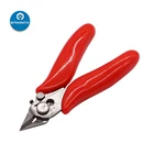 Плоскогубцы для электрических кабелей, резак для ремонта телефонов, Нескользящие диагональные клещи с резиновой ручкой, изогнутый режущий инструмент из нержавеющей Щипцы, ручной инструмент