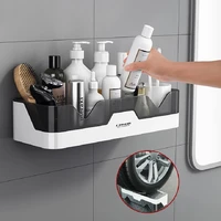 Bathroom Shelf Shampoo Holder Shower Shelves Wall Mount Kitchen Storage Basket Cosmetic Rack Home Organizer Bath Accessories