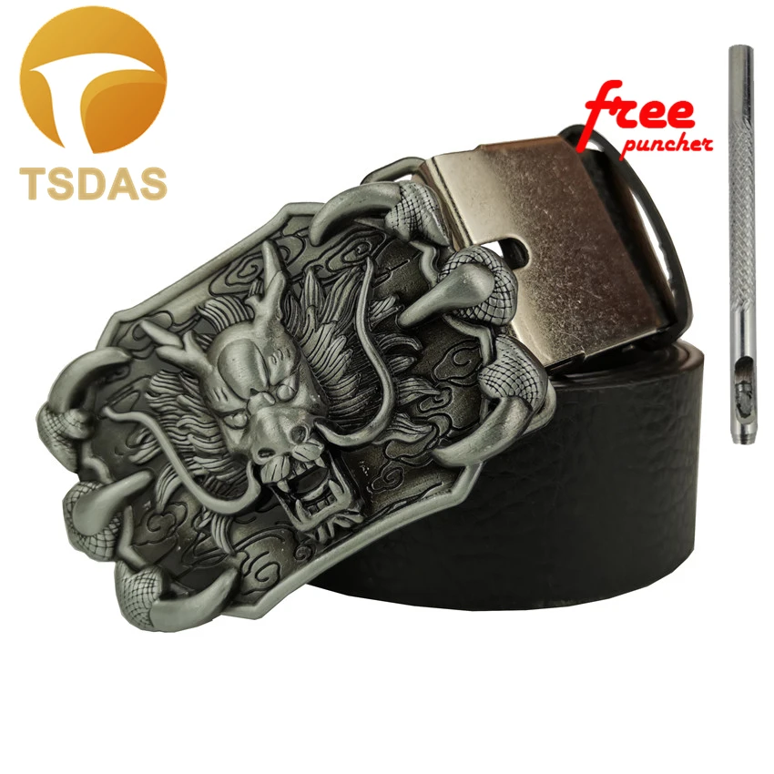 Классическая пряжка для ремня с китайским драконом подходит шириной 4 см