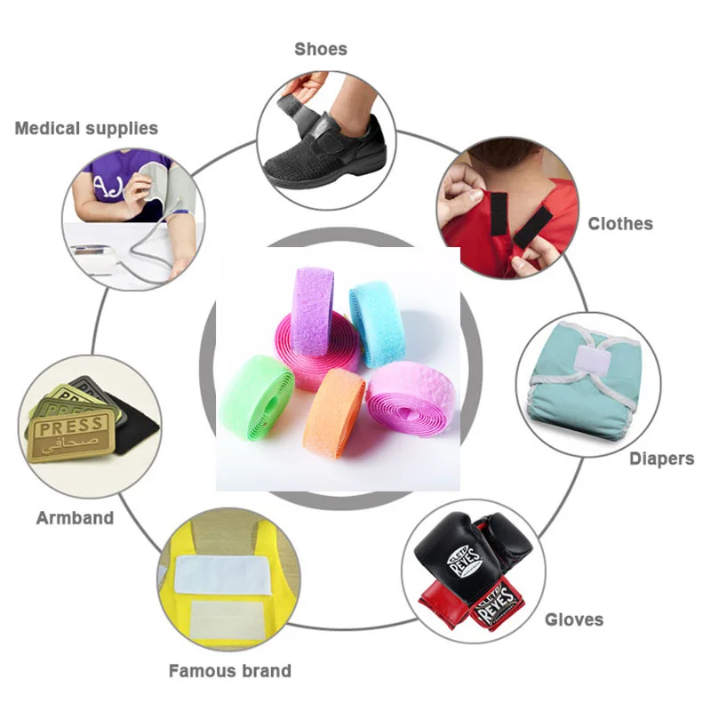 5 м * 2 см крючок ручной работы и петля без клейкая крепежная лента нейлоновая