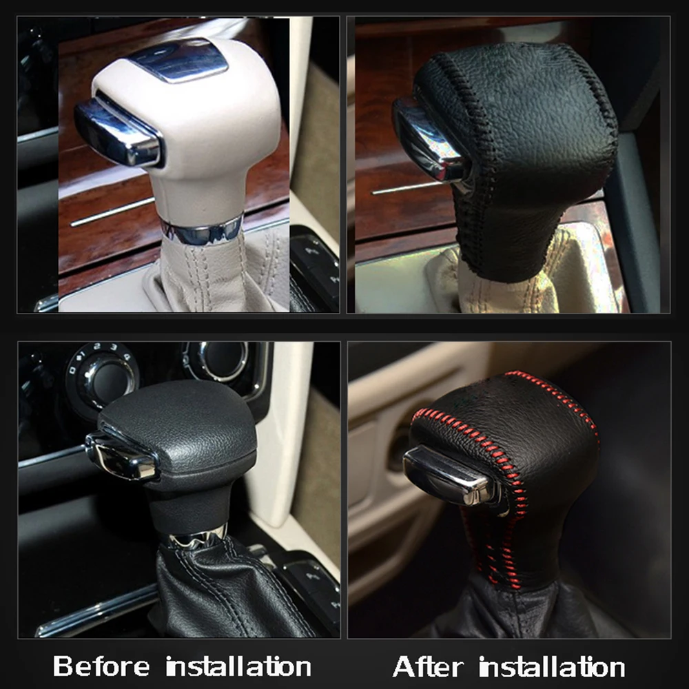 Автомобильный Стильный кожаный чехол для Skoda Octavia 2007 2008 2009 2010 2011-2013 Головка рычага