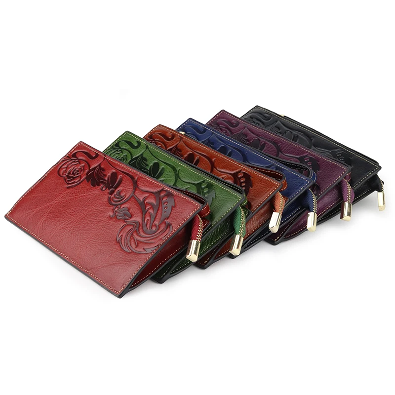 Комфортный вместительный женский кожаный бумажник Новое поступление Женский