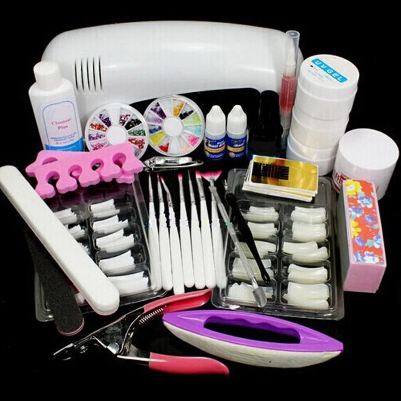 

Professional UV lamp Brush Remover nail tips glue 36W UV GEL Lamp Acrylic Liquid Powder Glitter Clipper Primer File Nail Art