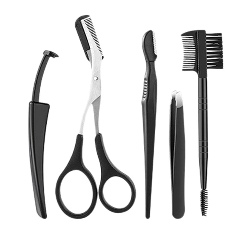 5 шт./компл. стильный триммер для бровей эпилятор бритва лица ножницы гребень