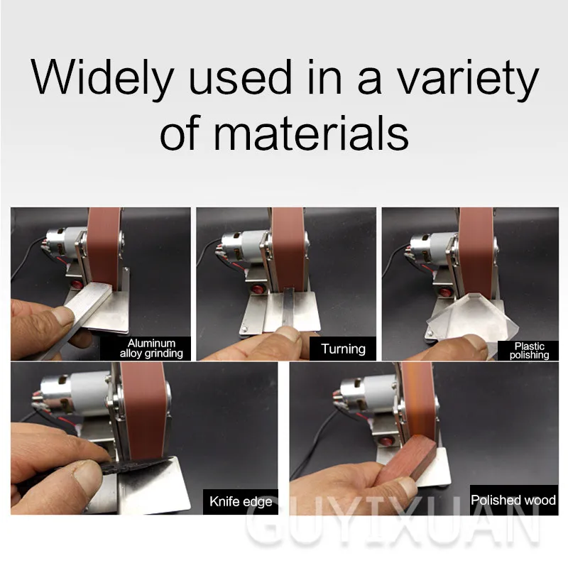 Электрический DC многофункциональный настольный ленточный станок плоский мини