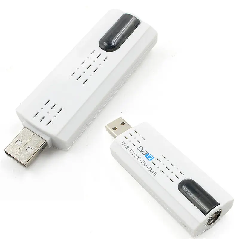 Цифровой DVB-T2 DVB-T DVB-C 2 0 USB TV Stick HD приемник для Windows ПК ноутбука с антенной