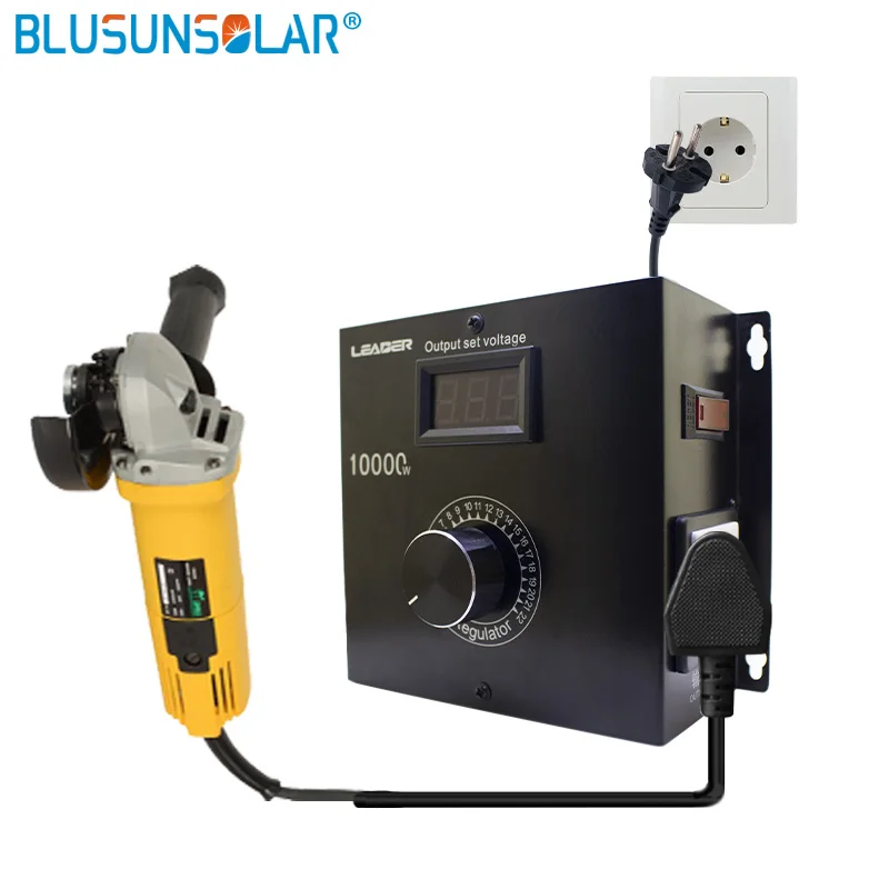 Regulador Ajustável ac 220v 10000w Compacto da Tensão Variável da Temperatura da Velocidade do Dimmer de Scr Portátil Transformadores
