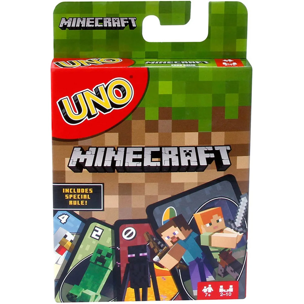 Mattel UNO Аниме Покемон майнкрафт Супер Марио Гарри Поттер BTS Серия карт Семейные
