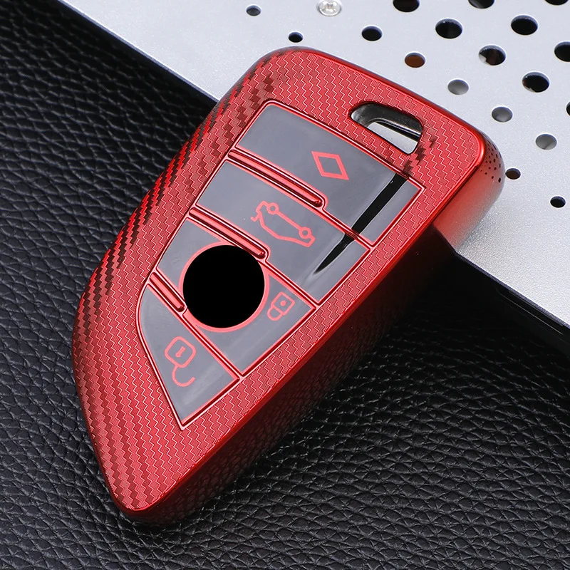 

TPU Car Key Shell for BMW 7 Series 5 Series 525/530li X1 X5 X6 BMW Key Bag Full Blade Car Key Case