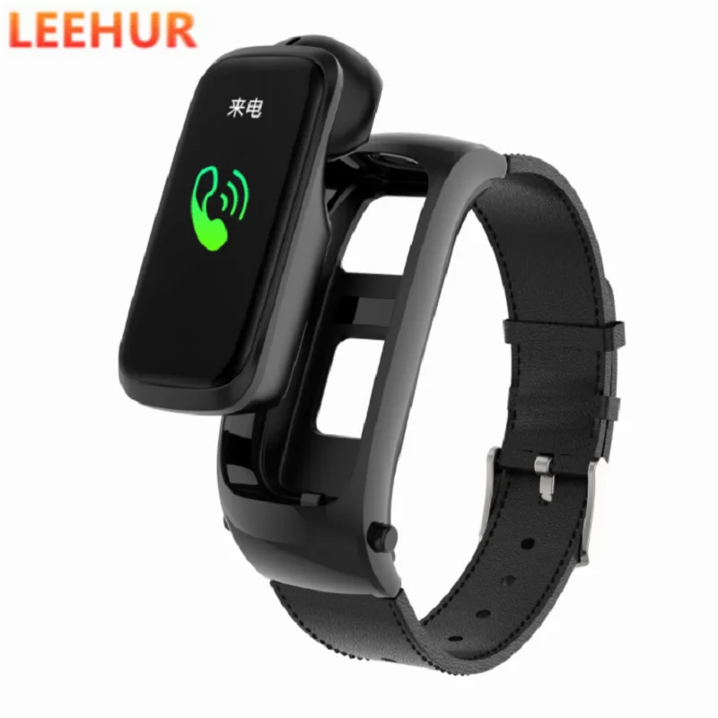

LEEHUR Smart band Earphone Bluetooth Wireless Earbuds Health Monitor Detachable AI Voice Incoming call Smart Watch Music Player