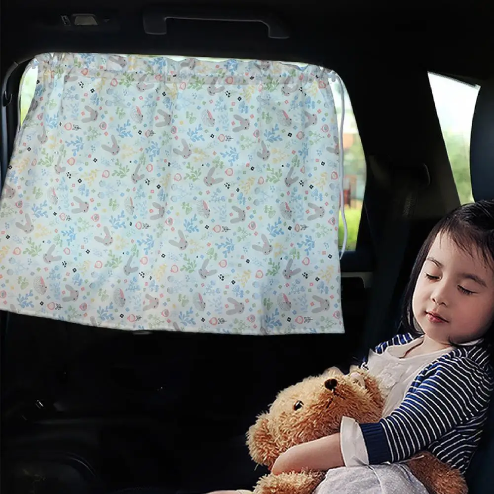 

Universal Car Window Curtain Practical Cartoon Cotton Easy installation Car Windshield Sunshade Cover for Automobile Car Styling