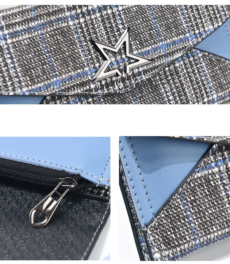 

Star Black White Plaid Clutches Women Wedding Clutches Women For Evening 2021 New Clutches Women Hand Bags Wedding For Evening