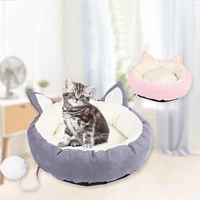 dog bed cartoon blanket cute cat kennel nordic removable tent washable small pet house sleeping nest pet bed pet products