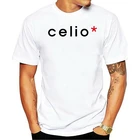 Футболка с логотипом Celio, Мужская футболка с регулируемым размером и круглым вырезом, летние Индивидуальные Модные мужские футболки