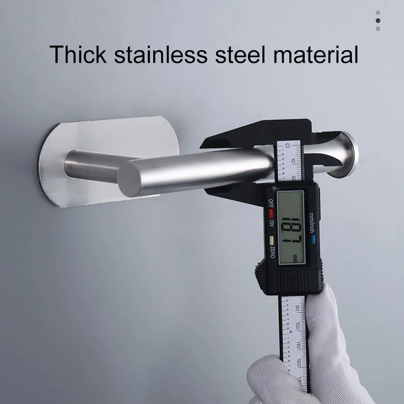 

Kitchen Toilet Paper Holder Stainless Steel Wall Mount Roll Paper Accessory Tissue Towel Rack Bathroom Kitchen Home Organizer