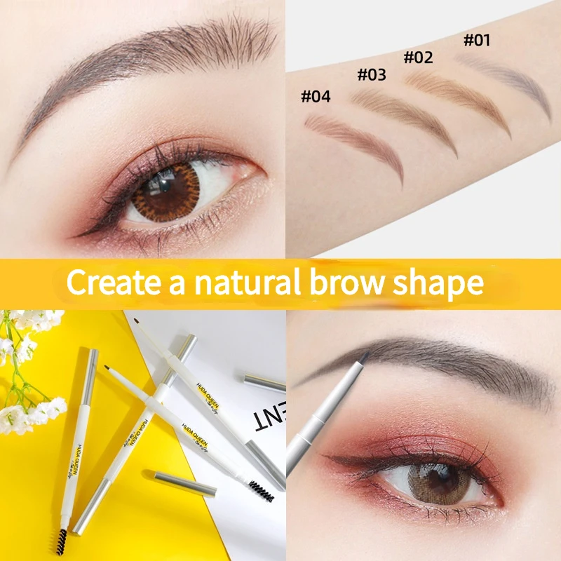 

Eyebrow Pencil Waterproof Natural Long Lasting Ultra-fine 1.4mm Eyebrow Color Makeup Brown Eyebrow Facial Makeup Tool