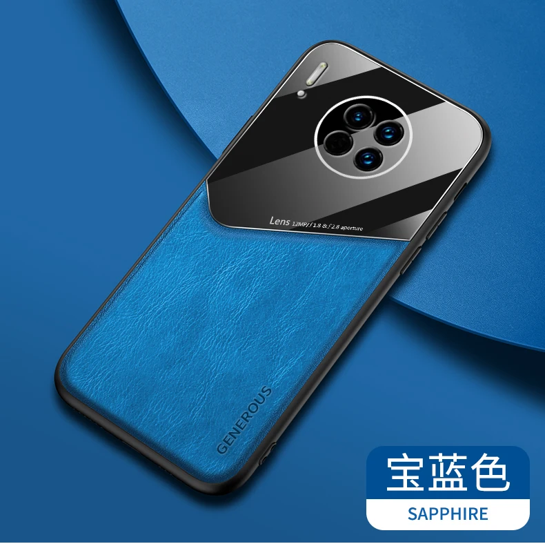 

Huawei Mate 40 Pro Mate40 Case Magnetic Car Phone Case Camera Protection Fashion Luxury PU Leather+TPU Back Cover Mate40Pro
