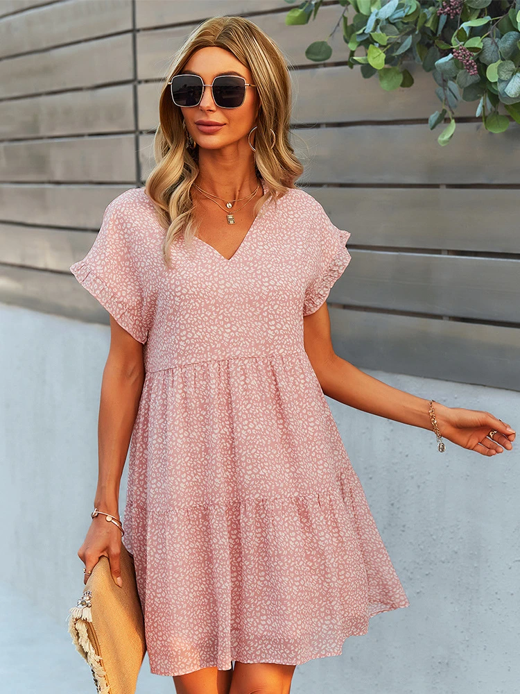 

Printed New Dress Summer Elegant A-line Skirt Loose Comfortable Skirt