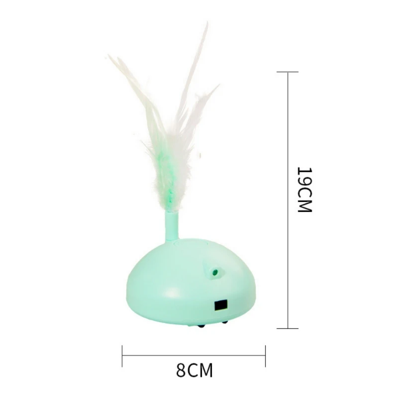 

Pet Toy Laser Funny Cat Electric Charge Tail Strop Feather Attract Cat Attention Durable Portable Pet Interaction Training Toys