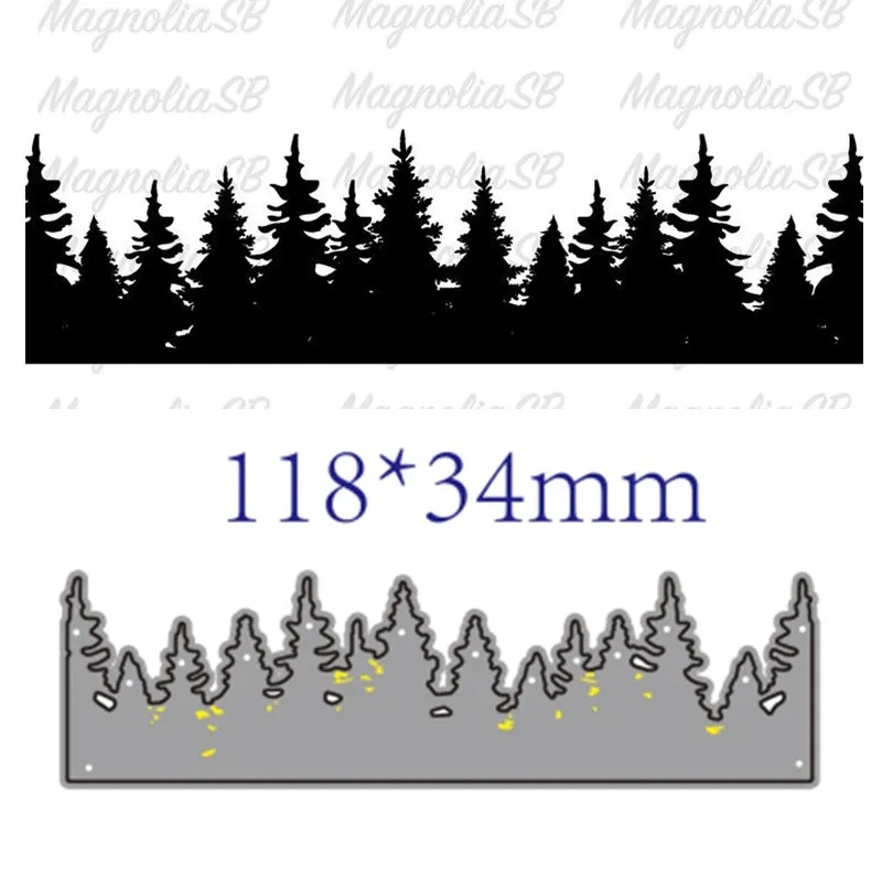 Металлический Трафаретный вырубной штамп резки форма &quotдеревья&quot украшения