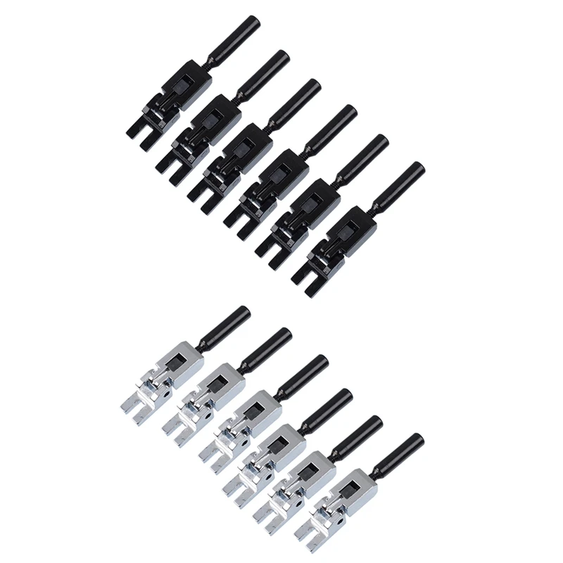 12 шт. электрическая гитара двойная блокировка строк седла Tremolo Bridge - 6 черный и