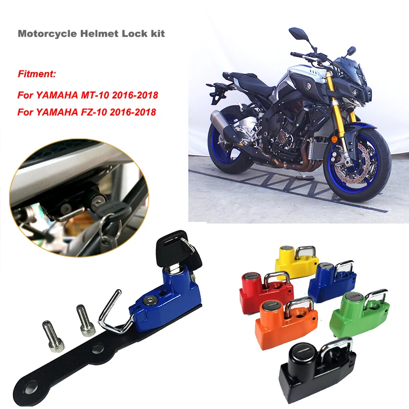 MT10 мотоциклетный шлем с креплением на замок крюк боковая защита от кражи сплав 2