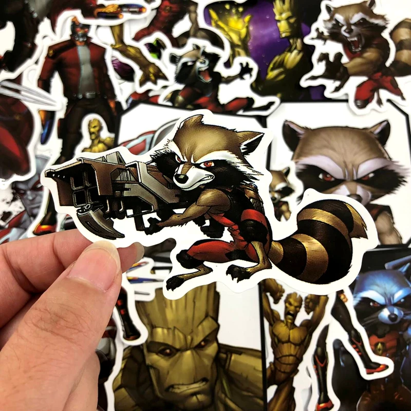 24 шт./лот стражи Галактики Граффити наклейки Marvel для багажа ноутбука холодильник ноутбук игрушка для скейтборда автомобиля