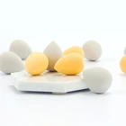 1 шт., красочная мини-губка для макияжа в виде яйца