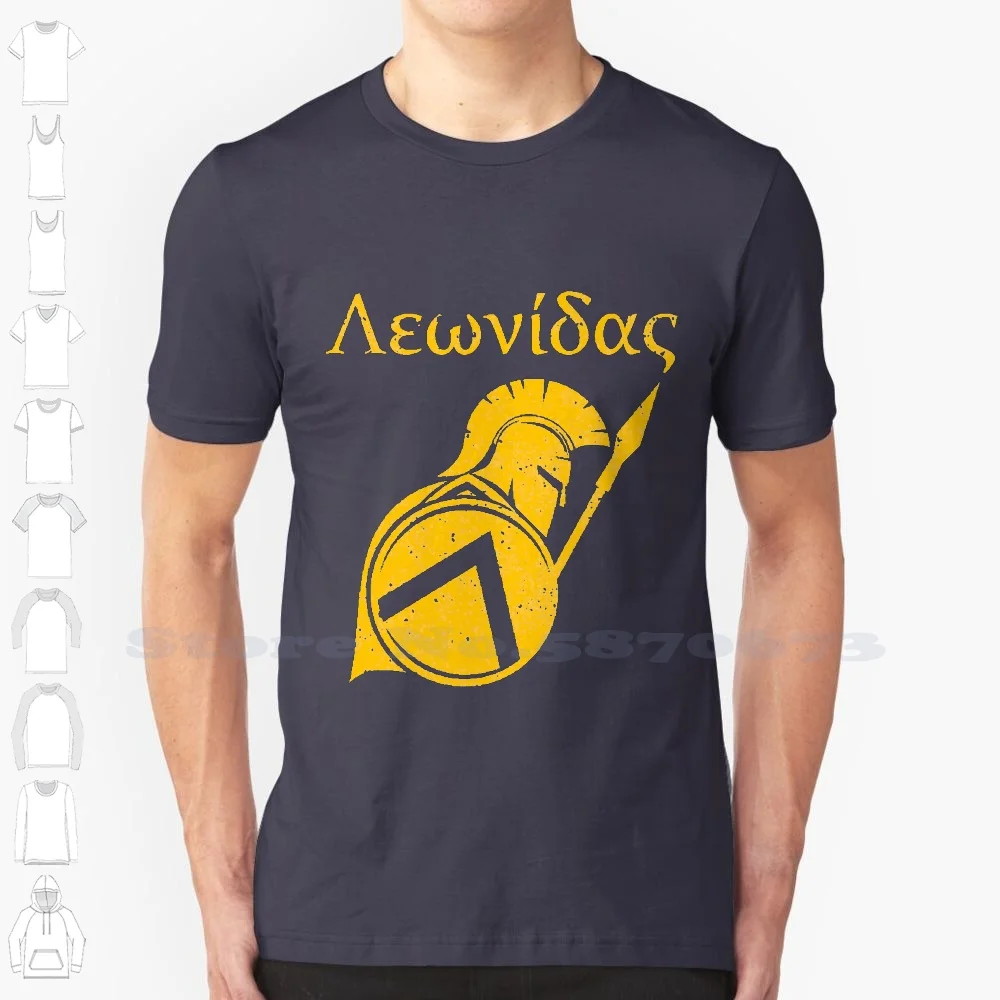 Футболка из 100% хлопка с изображением Леонида 300 г.