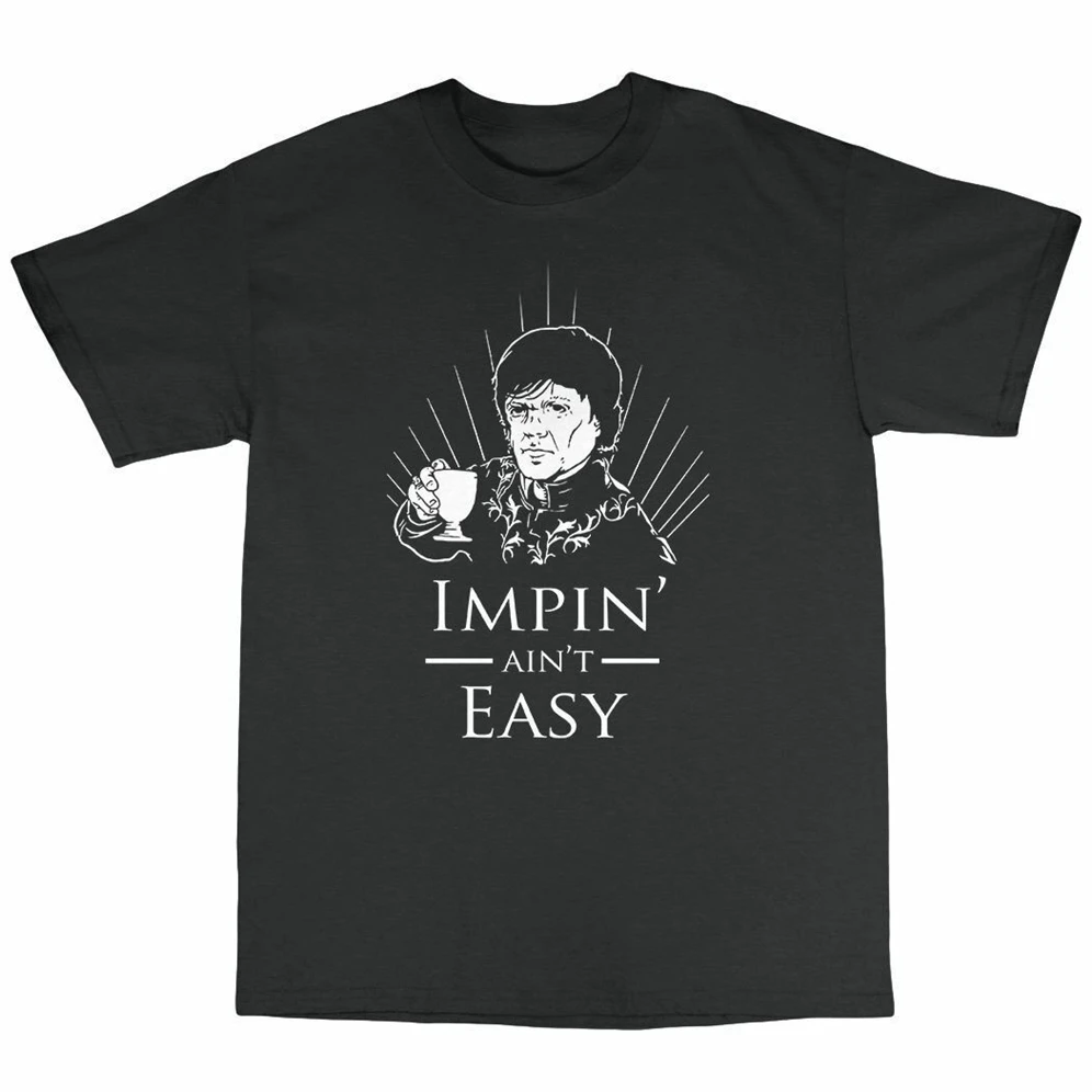 Футболка Tyrion Lannister Imp из 100% хлопка с принтом House Stark Joffrey Westeros летняя стильная