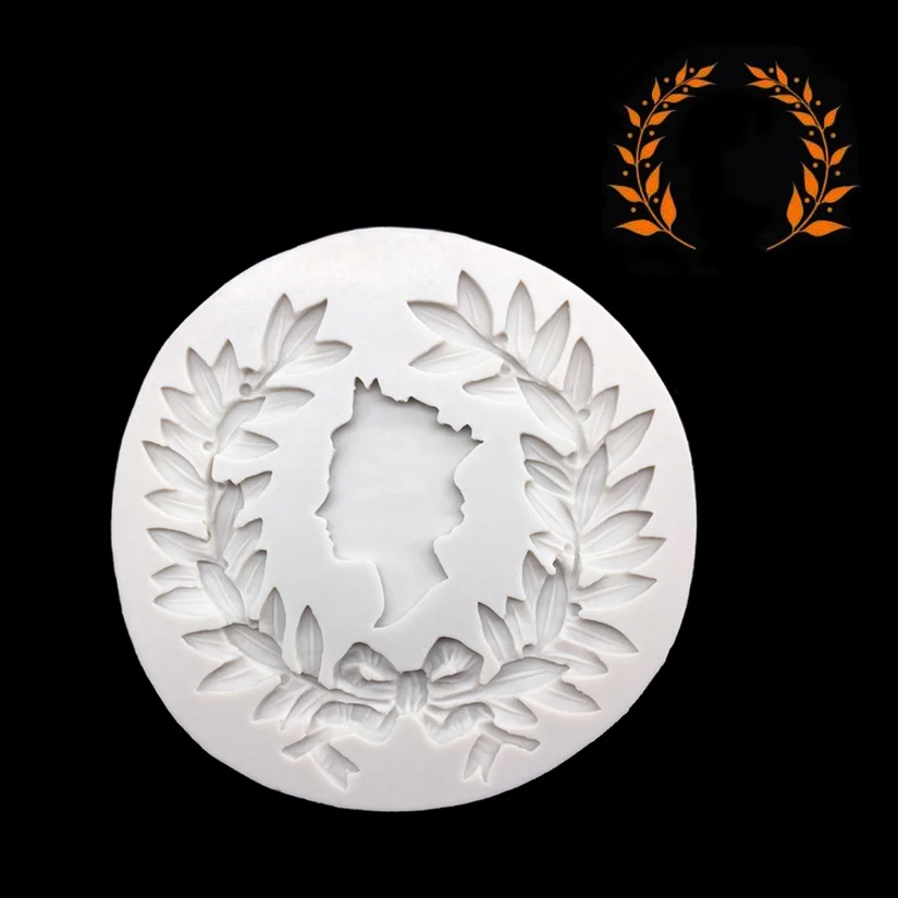 Силиконовая форма для выпечки кексов шоколада оливковых венков|Формы тортов| |