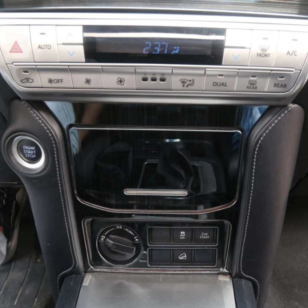 Carманго для Toyota Land Cruiser Prado Автомобильная центральная консоль панель накладка рамка наклейка хромированные аксессуары для интерьера