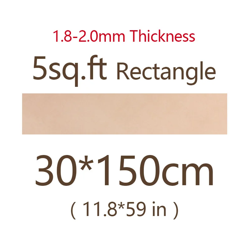 1.8-2.0mm 30x150cm Натуральная кожа растительного дубления материал, настоящая Толстая Натуральная Воловья кожа Коричневая кожа для бумажника пояса обувь Изготовление DIY ремесло Шитье - Цвет: 1.8-2.0mm 30x150cm