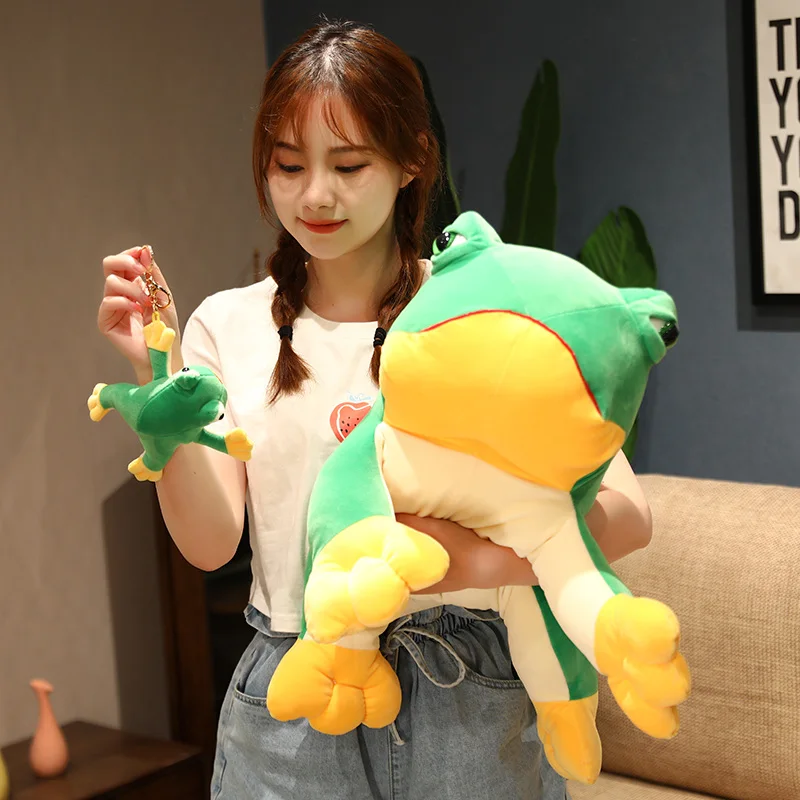 

12-60cm sale net red ugly cute frog plush toy soft cartoon animal creative pillow home decoration Juguetes de peluche Almohada