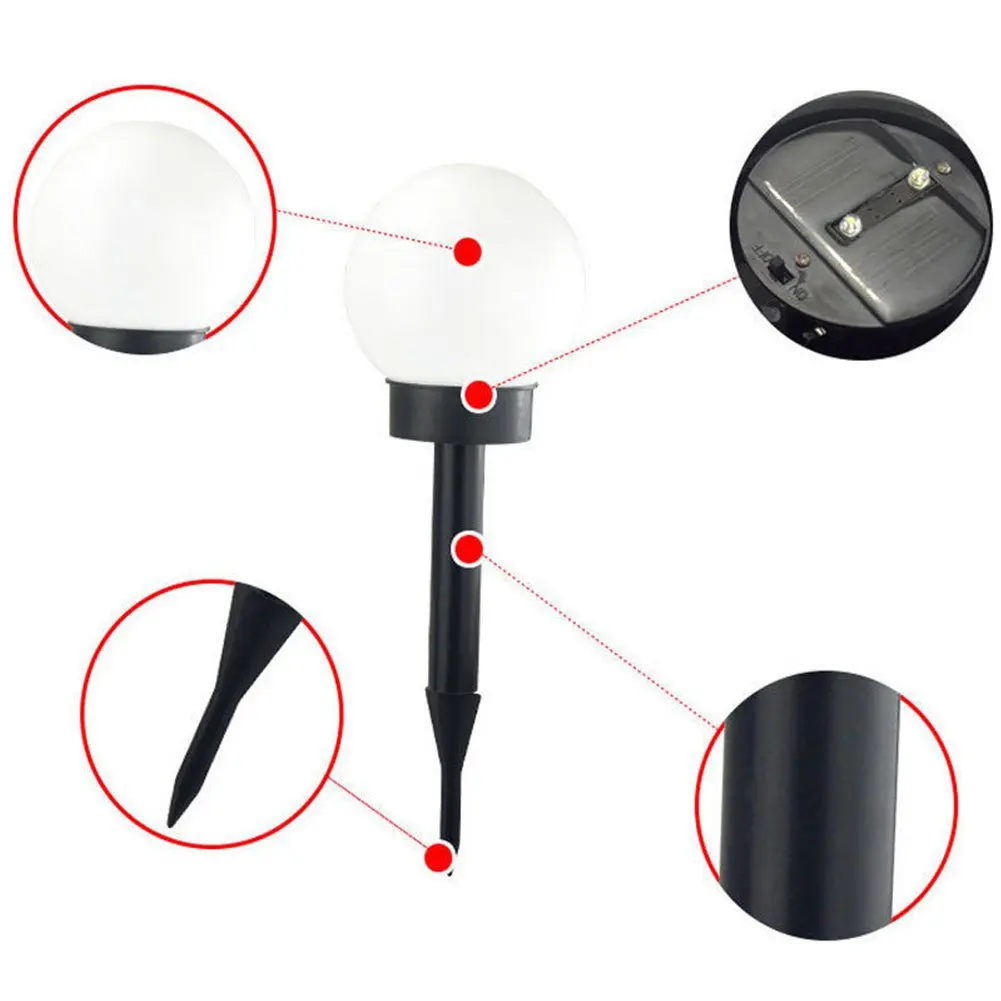 4 шт./лот светодиодный садовый светильник на солнечной батарее уличный