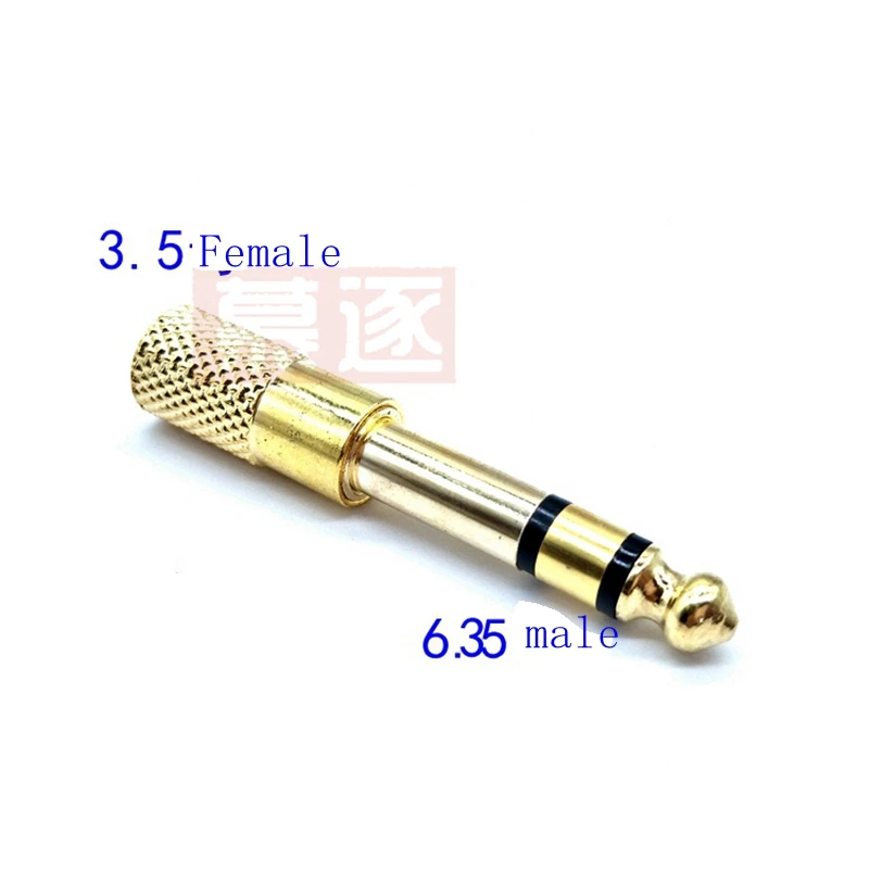 Адаптер для аудиокабеля со штекером 3 5 мм на 6 и 35 штекер подключения