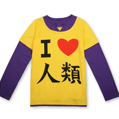 Рубашка унисекс из хлопка с длинным рукавом для мужчин и женщин|Костюмы аниме| |