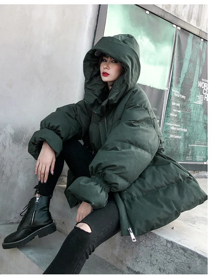 Уличный стиль хлопковое пальто ins горячая распродажа зимние Пуховые хлопковые