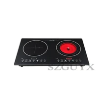 built in panel cooktop double burner electric cooktop induction cooker and ceramic cooker double stove embedded dual use