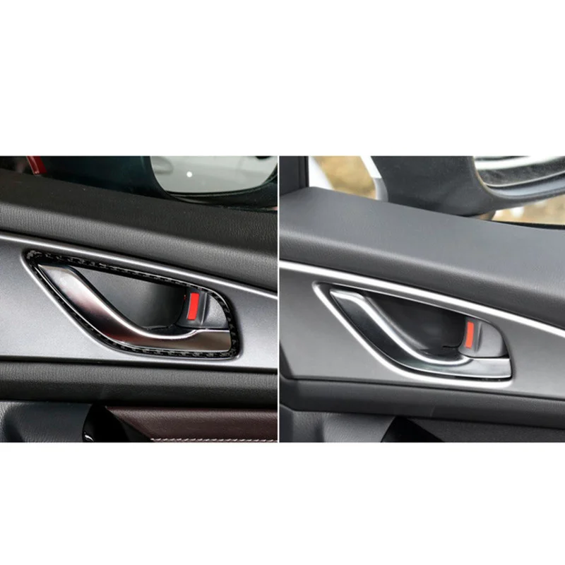 

Fit For Mazda 3 Angkesaila 2014-2018 carbon fiber interior door handle decoration Interior modification