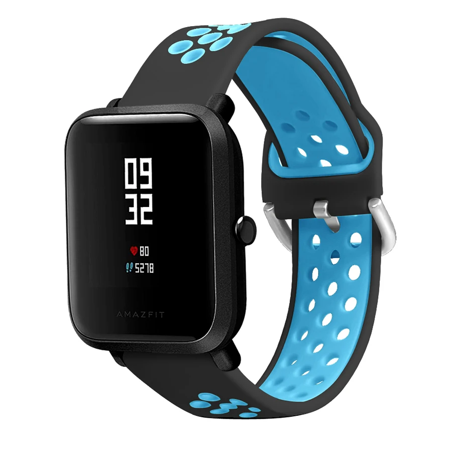Для смарт-браслета Amazfit Bip U ремешок часы в силиконовом корпусе браслет для