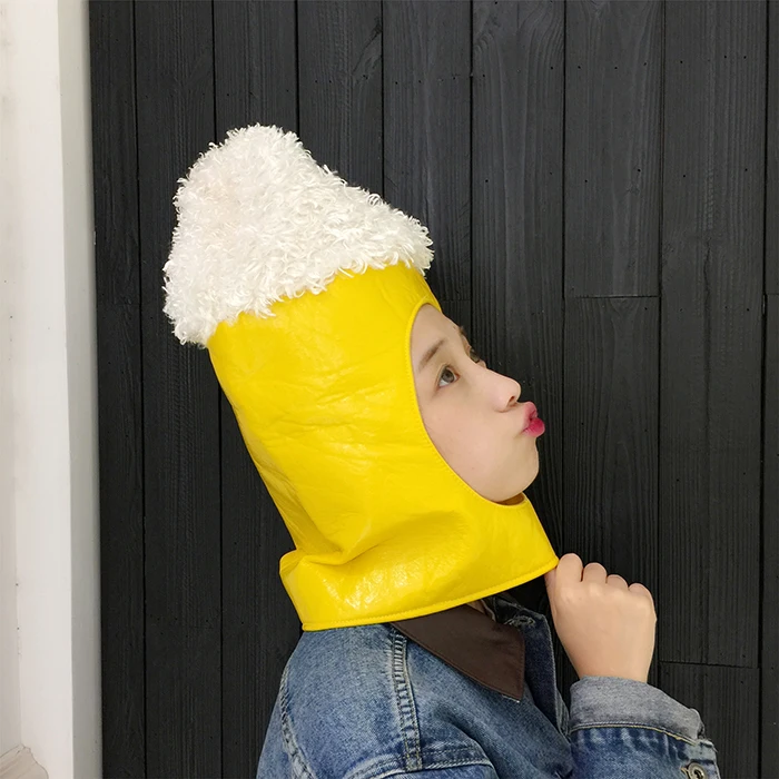Candice guo! Супер милая плюшевая игрушка забавное пиво Чашка мягкая головная шапка