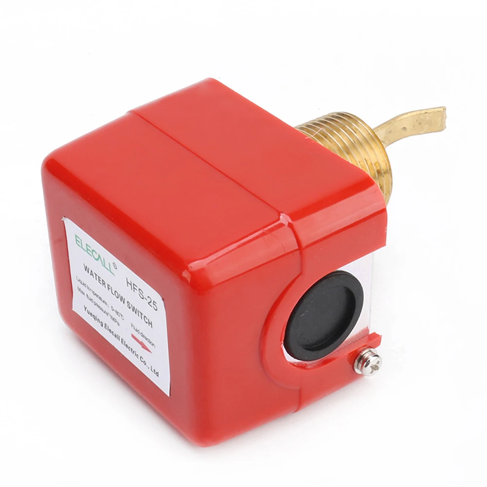 HFS-25 Full Automatic Multipurpose Measurement Paddle Red Plumbing Replacement Flow Sensor Liquid Water 220V Control Switch | Инструменты