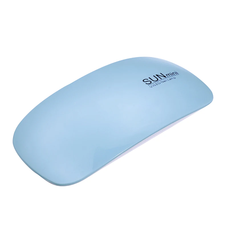 blue OSHIONER портативная мини 6 Вт Светодиодная лампа для сушки ногтей USB зарядка 30s 60s таймер светодиодный светильник быстросохнущие ногти гель-Маникюр для дизайна ногтей - Цвет: blue
