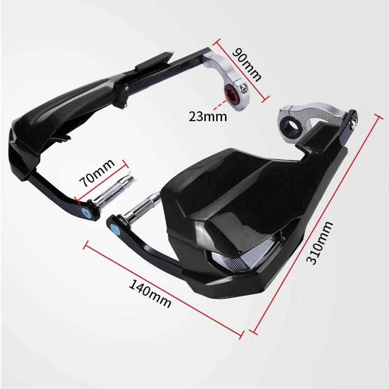Universal Motorcycle Handguards 22Mm-28Mm Handlebar Protector with Led Turn Signal Light For-Bmw Honda Yamaha Suzuki Ktm |