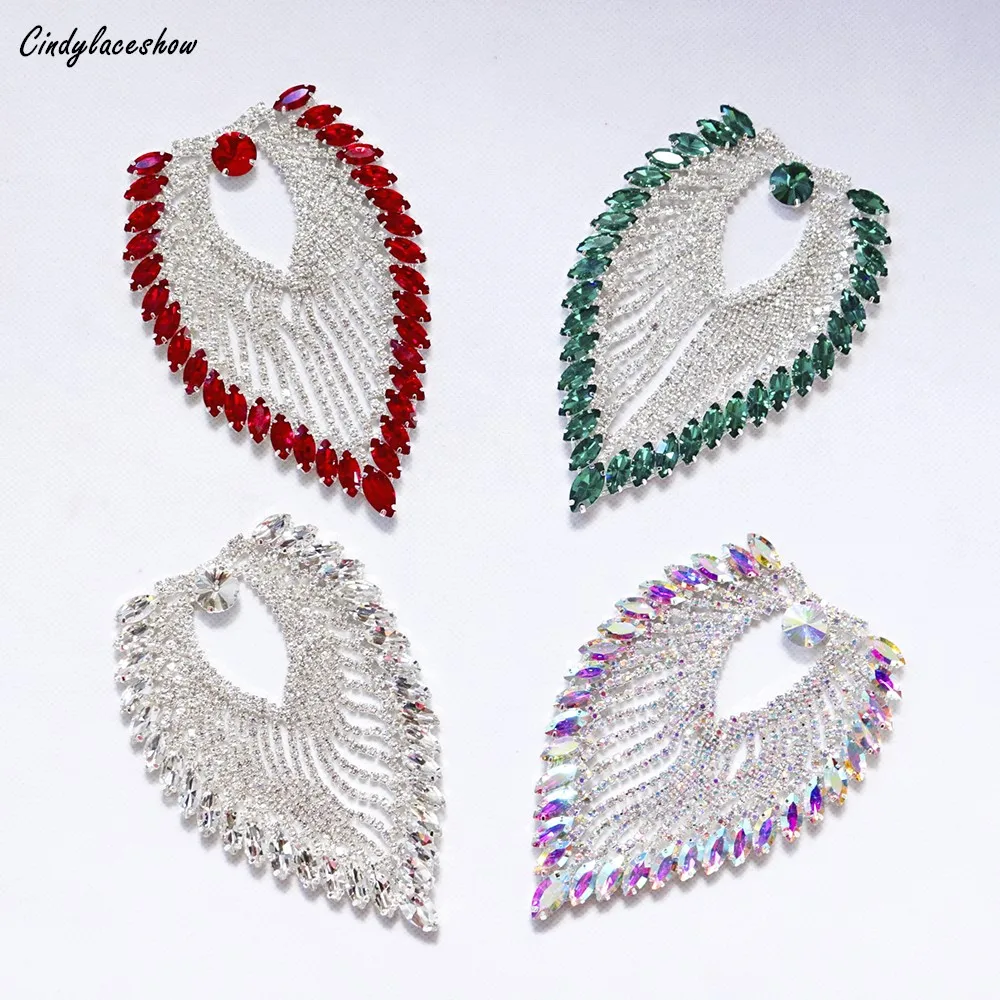 

Horse Eye Rhinestone Crystal Chain Trim Ribbon Sparkle Diamante Applique Bridal Sash Sewing on Clothes Dress Decoration Badge
