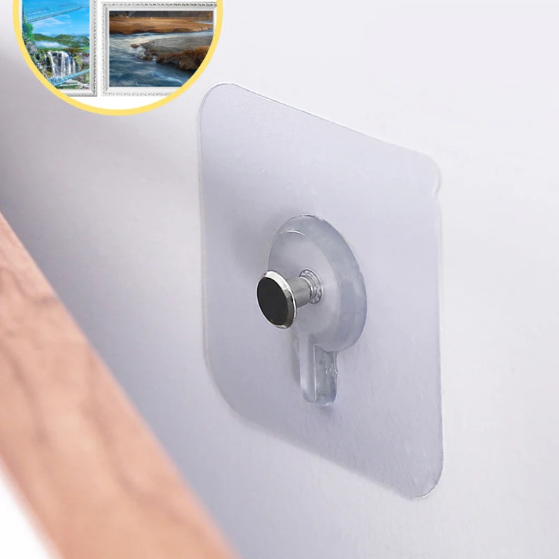 

Sticky Hook Screw Stickers Punch-free Installation Hanger Seamless Nail Photo Frame Kitchen Bathroom Accessories Strong Hook