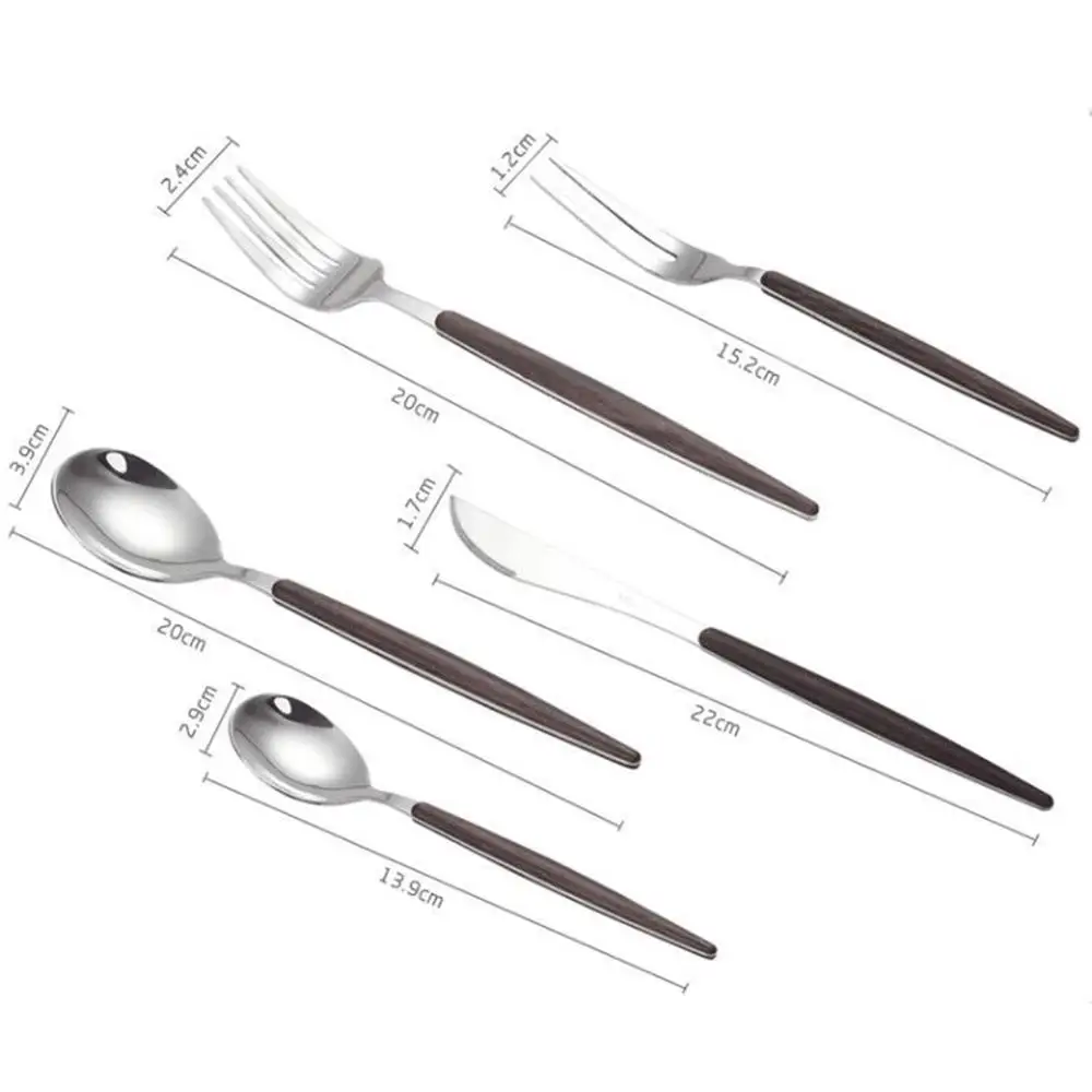 Изысканный Сталь набор столовых приборов Золотой Нержавеющая сталь столовые